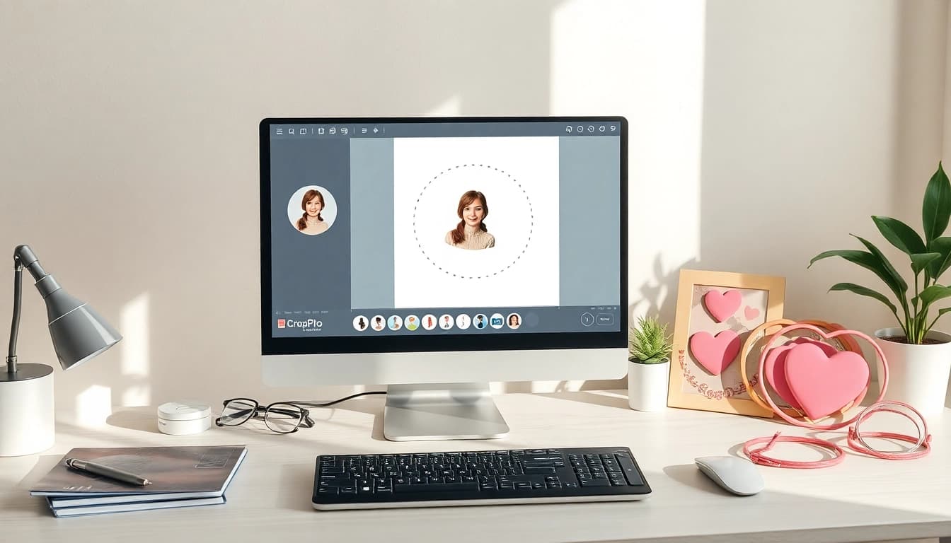 Crop images into perfect circle photos using intuitive online tools.