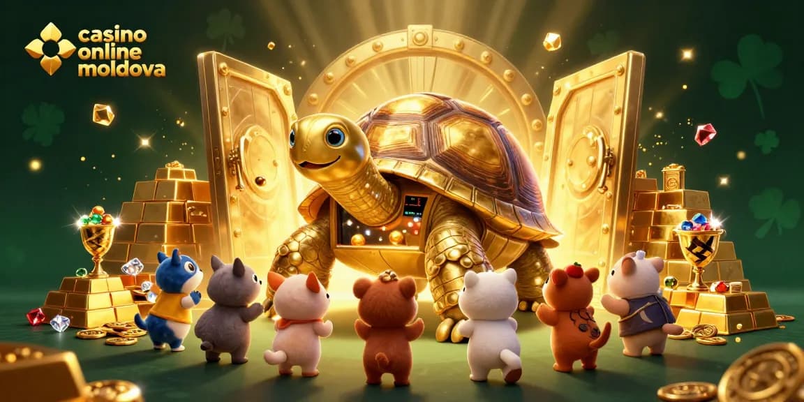 Trăiește experiența de jocuri pe casino online Moldova cu comoara de aur și tortuga uriașă.