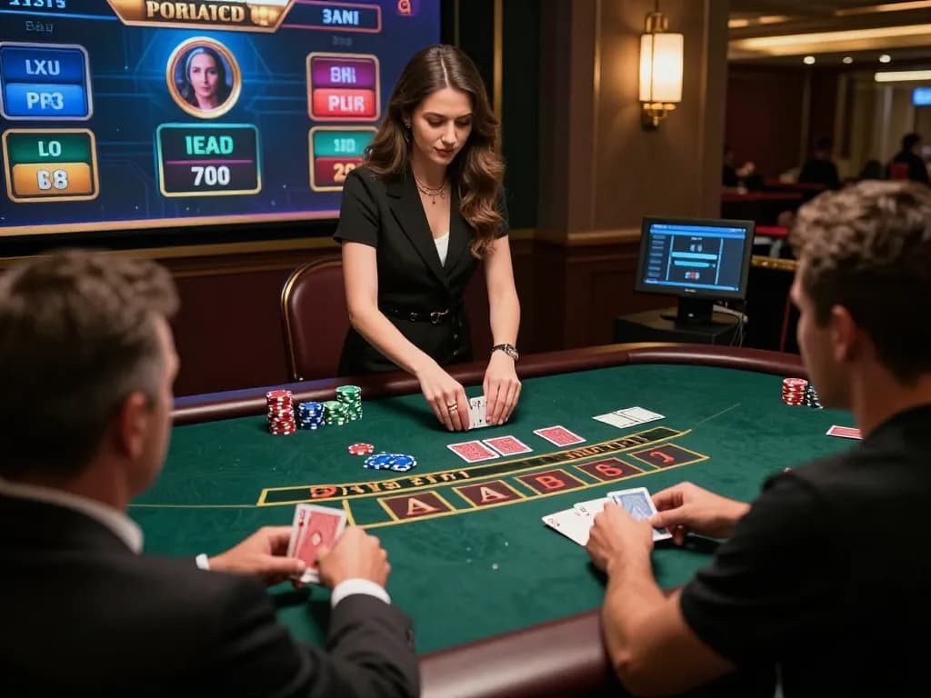 Players enjoying an exciting สล็อต game with live dealer at a premium online casino platform.