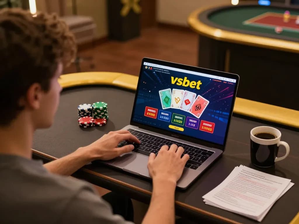 Engage in online gambling at Vsbet with a vibrant setup for a gaming experience