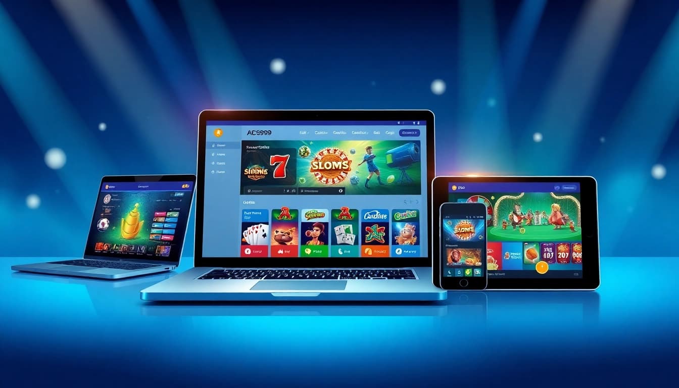 ABC999 online betting platform showcasing vibrant games and a user-friendly interface