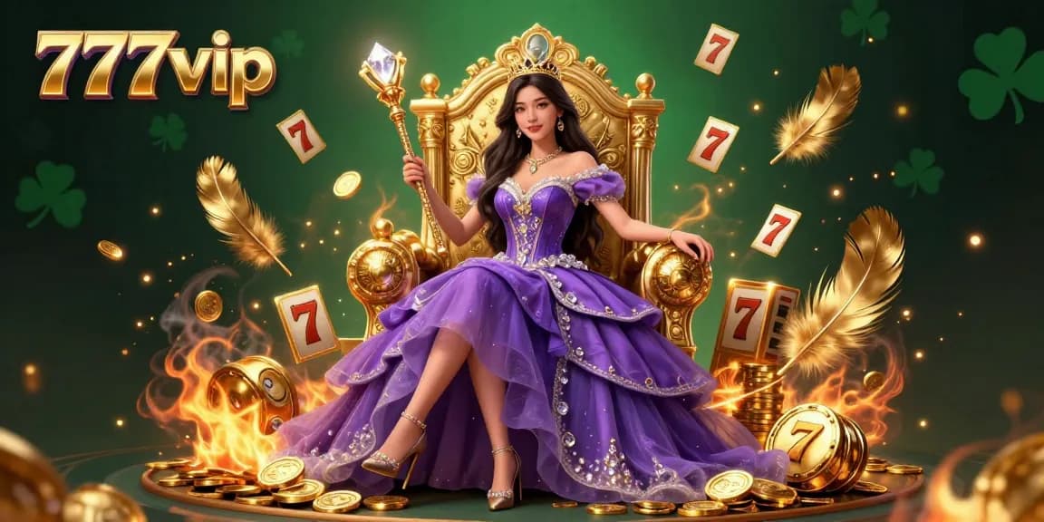 Experience the magic of gaming at 777vip with thrilling slots and rewards in an enchanting casino scene.