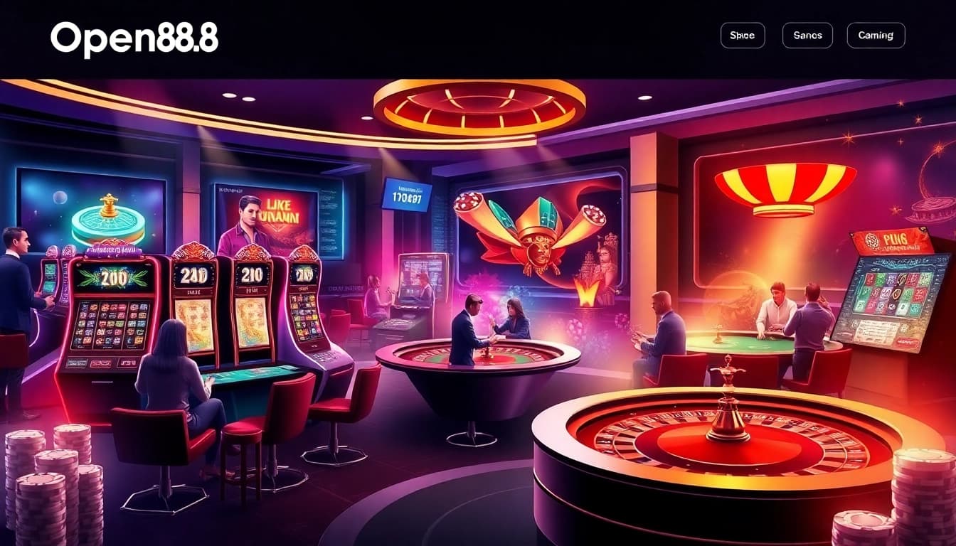 Experience thrilling online gambling at open88 com with vibrant casino games and interactive elements.
