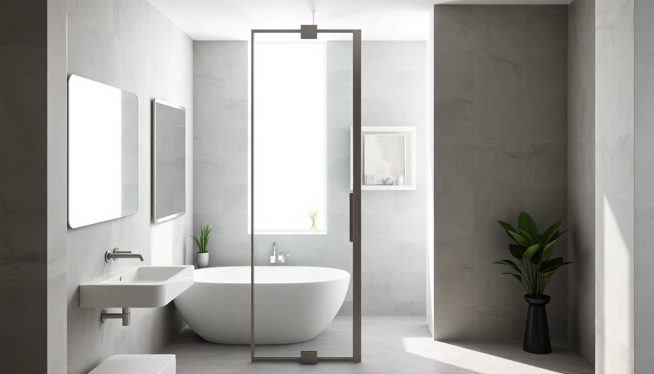 Découvrez une paroi de douche à l'italienne élégante offrant une esthétique moderne et épurée.