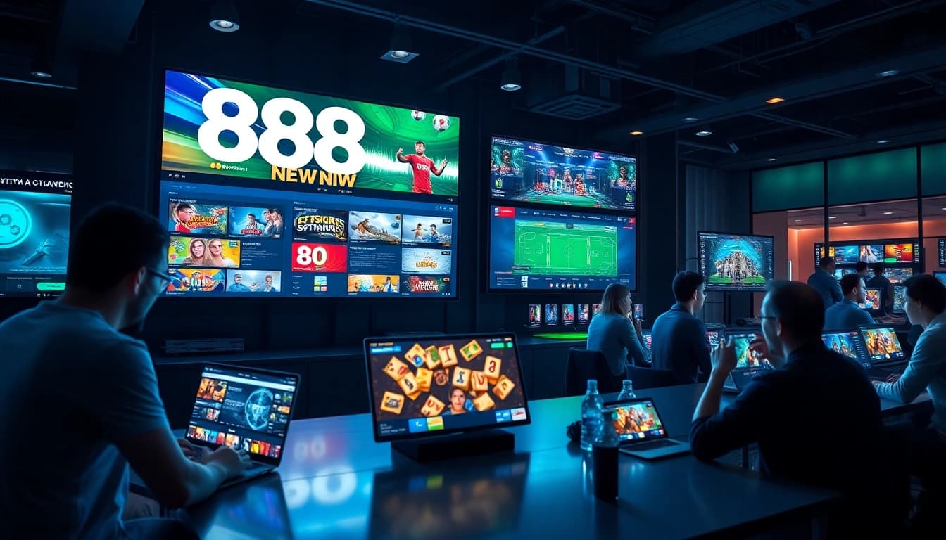 Experience the dynamic online gaming world with 888new, featuring vibrant games and a modern interface.