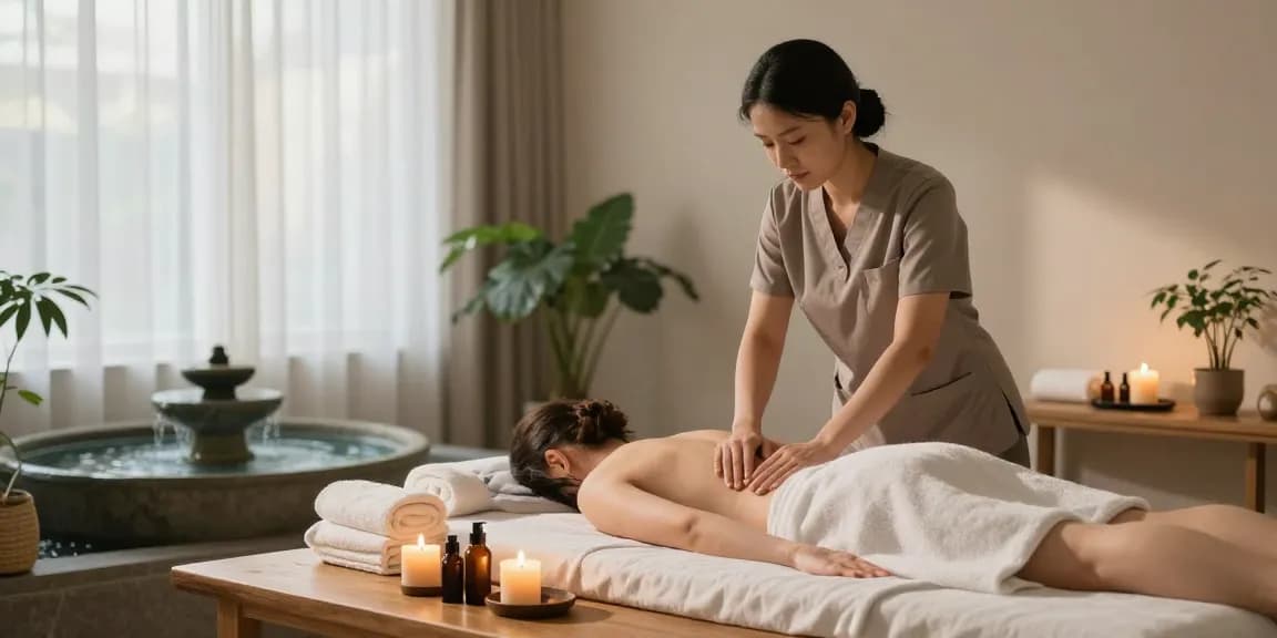 강남스웨디시 마사지를 위한 아늑한 웰니스 센터 모습과 편안한 분위기