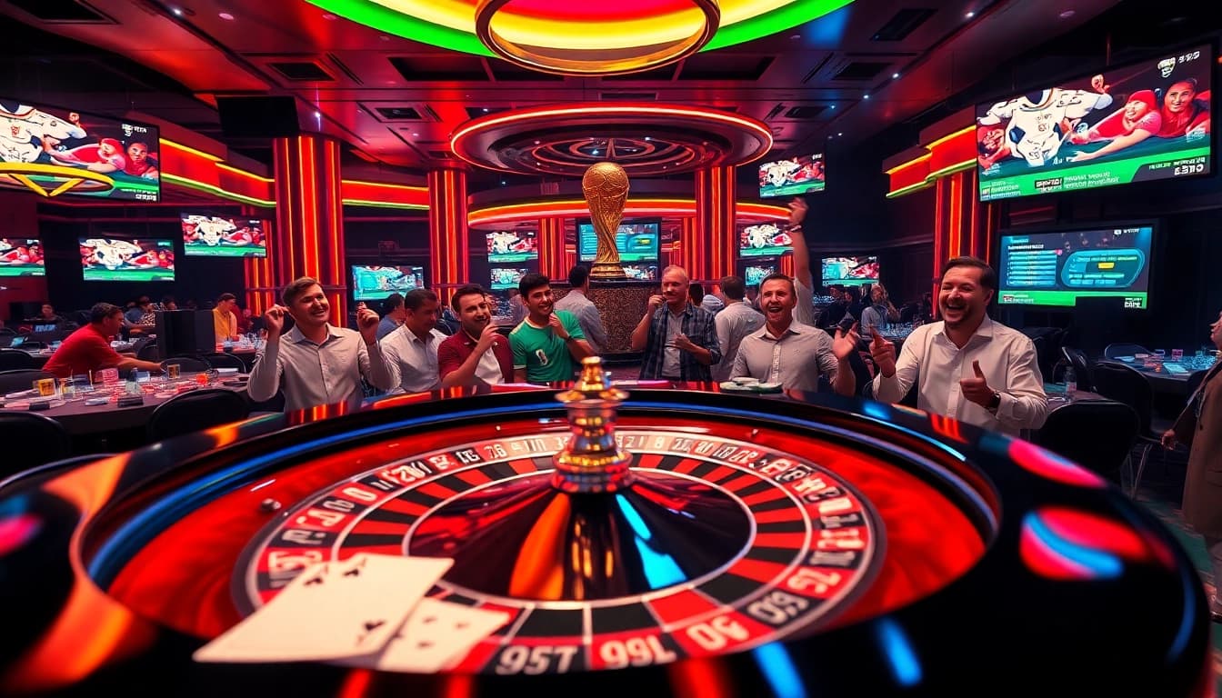 Experience the electric atmosphere of แทงบอลโลก with competitive soccer betting at vibrant casino tables.