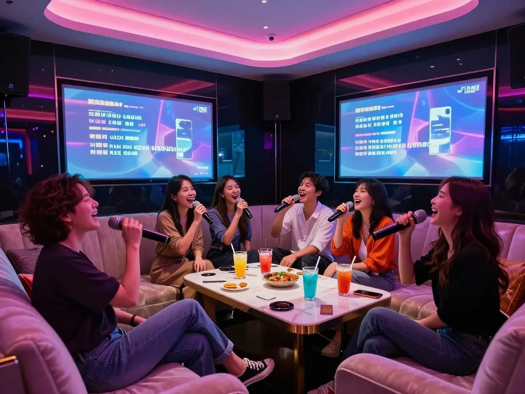 세련된 환경에서 친구들과 함께 호화로운 노래방 밤을 즐기는 https://www.gangnamtune.com/perfect의 활기찬 분위기를 경험하세요.