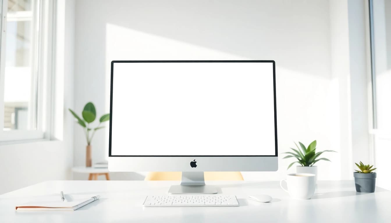 Improve productivity with the beyaz ekran tool in a bright, professional office.