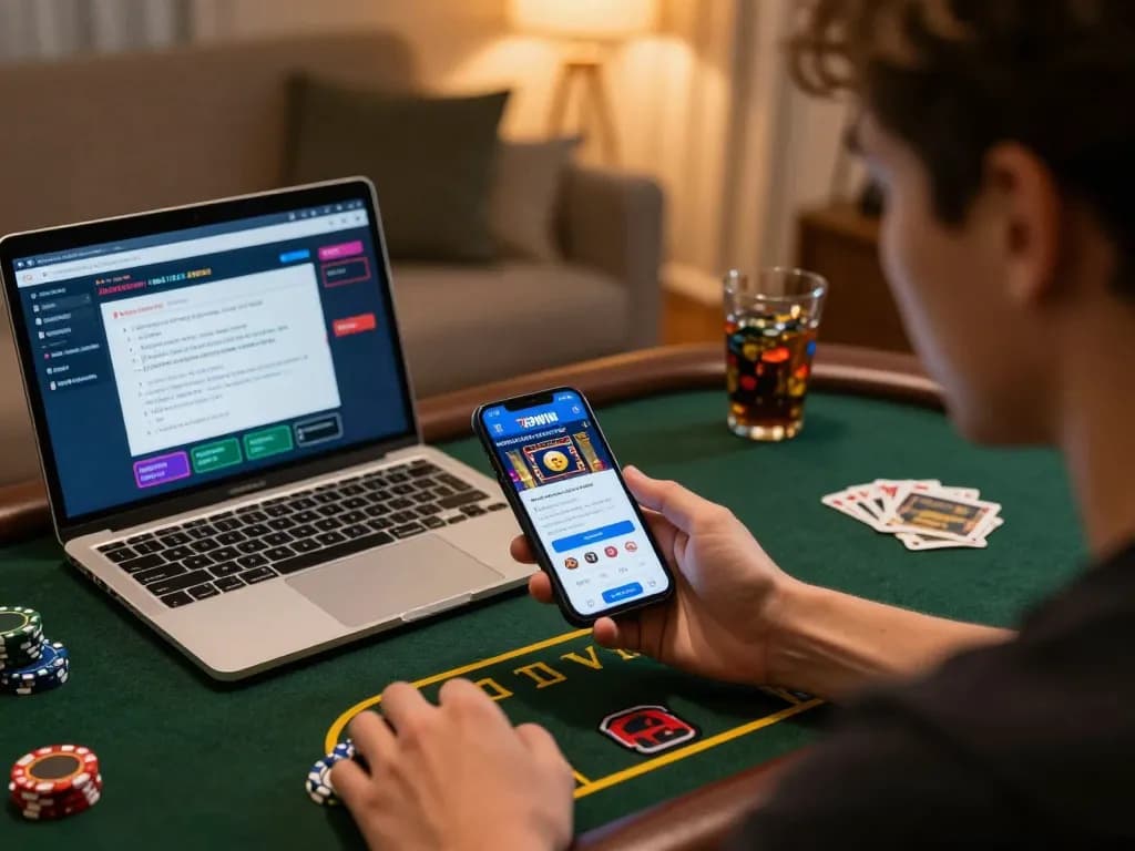Engaging gameplay on the 789WIN mobile app showcasing a live dealer game in a cozy home setting.