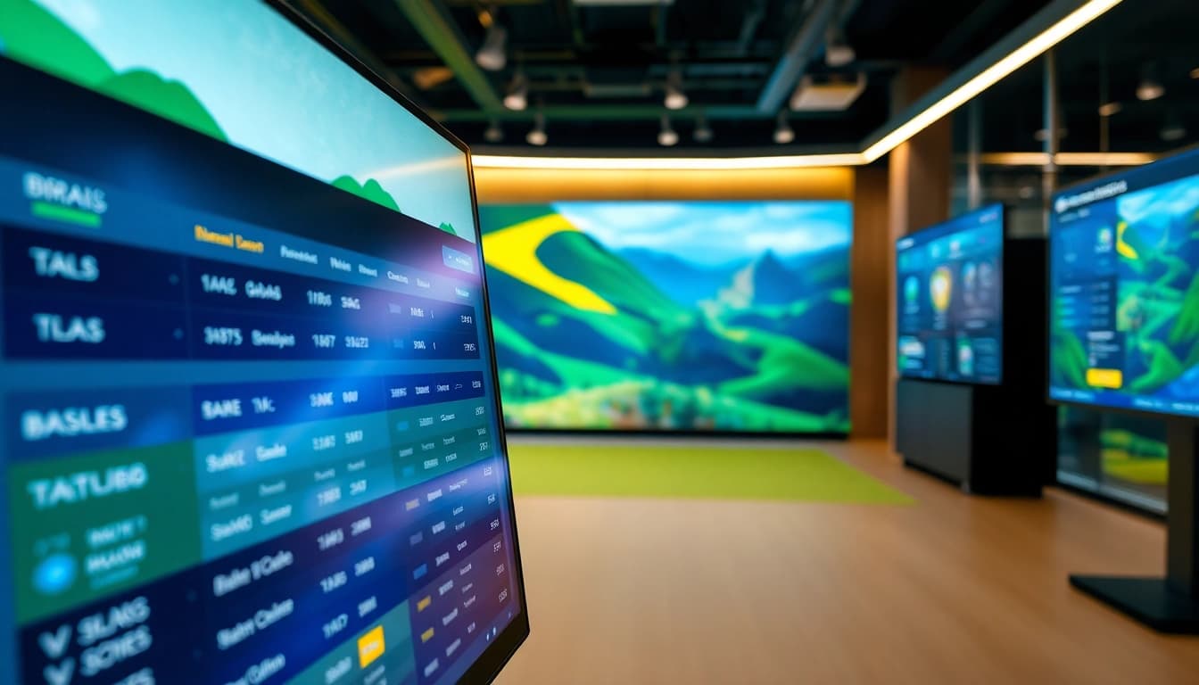 Discover the best sports betting sites in Brazil with interactive sports betting options and engaging visuals.
