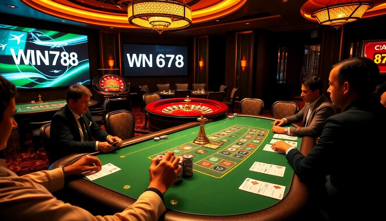 Experience the excitement of WN678 flight promotions at an elegant casino featuring poker action and roulette.