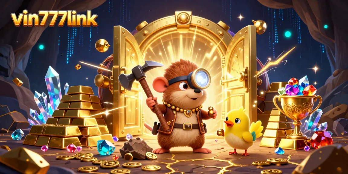 Explore the vibrant treasures of vin777link with animated casino adventures featuring moles and treasures.