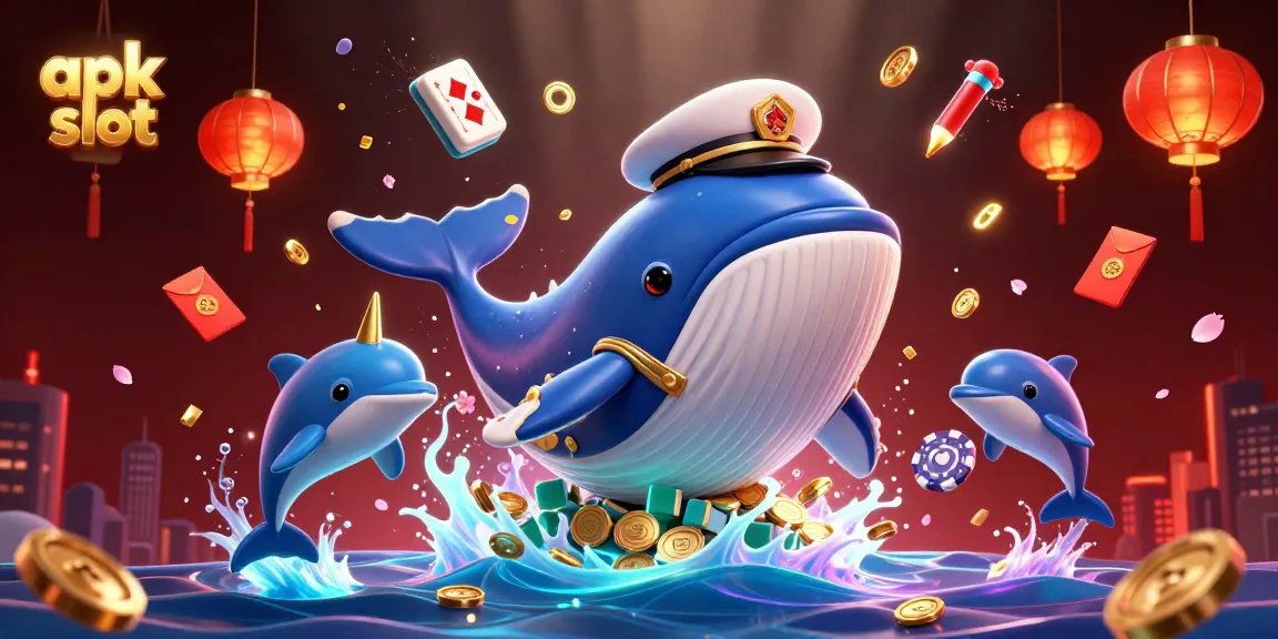 Pemain apk slot menikmati pengalaman bermain sambil dikelilingi oleh simbol keberuntungan dan koin emas.