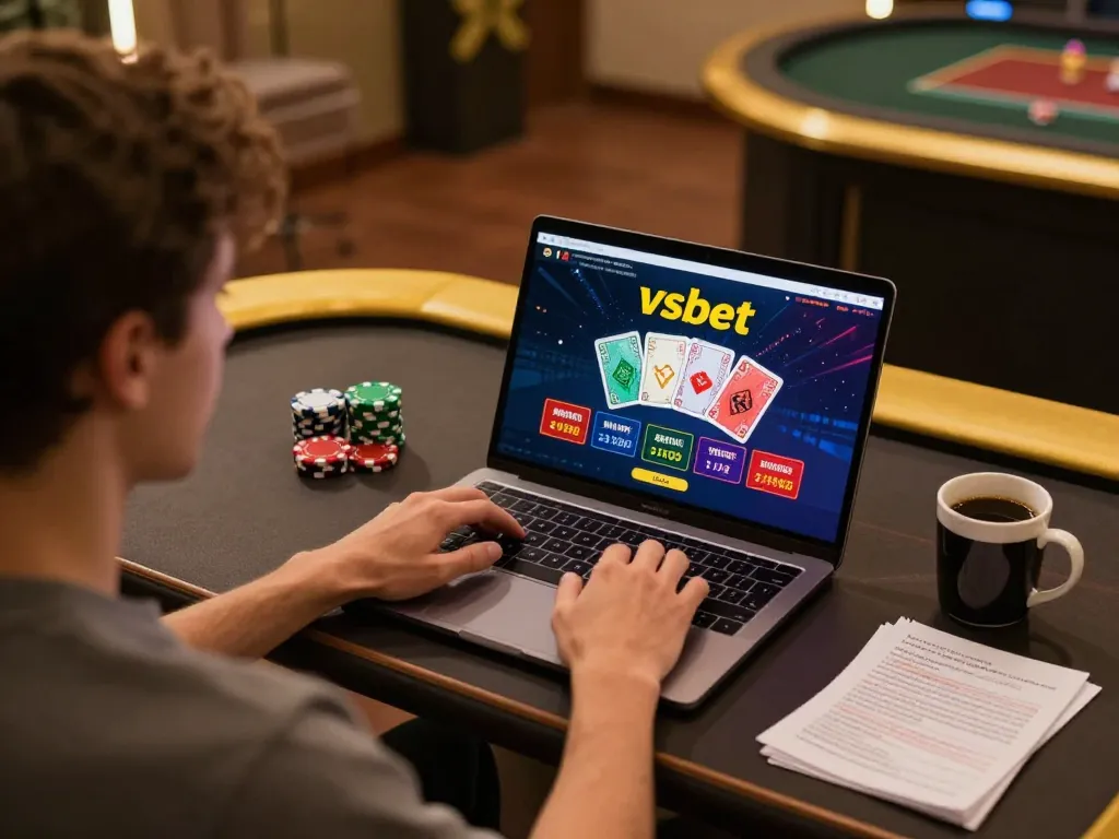 Engage in online gambling at Vsbet with a vibrant setup for a gaming experience