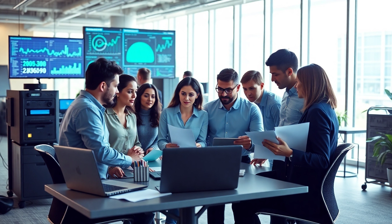 Experts providing managed IT services Lakeland in a collaborative office environment.