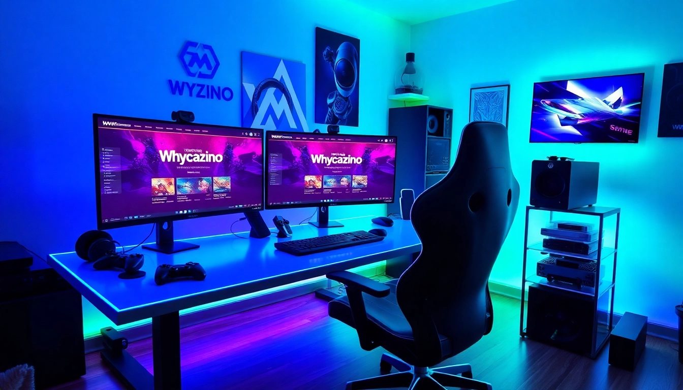 Engage with the exciting gaming interface of https://whycazino.com in a vibrant setup.