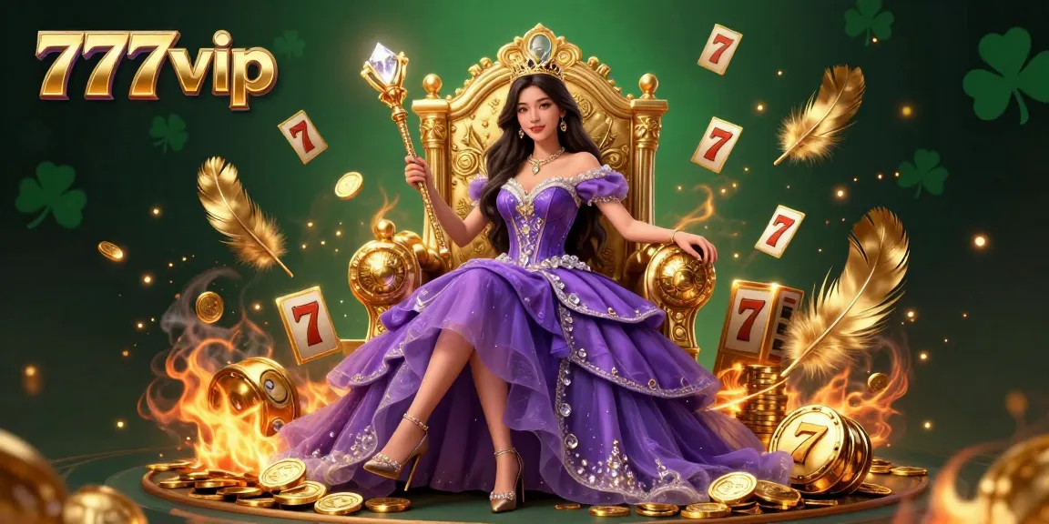 Experience the magic of gaming at 777vip with thrilling slots and rewards in an enchanting casino scene.