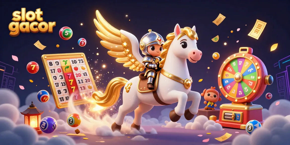 Engage with slot gacor adventures through a cartoonish 3D scene with magical gaming elements.