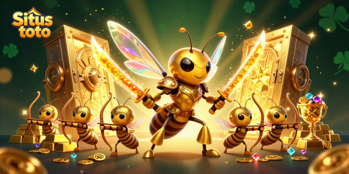 Situs toto brings excitement with a giant samurai hornet and treasure, showcasing thrilling gameplay.