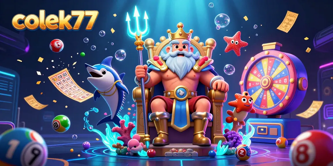 Experience exciting gameplay with colek77 as vibrant lottery elements create a dynamic casino atmosphere.