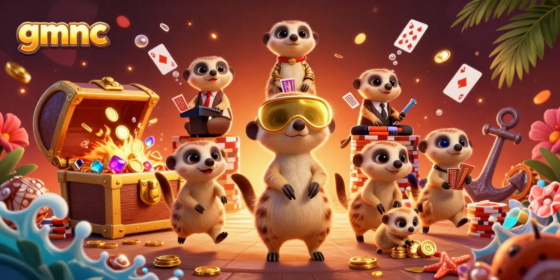 Gamble smarter with gmnc at a meerkat casino adventure, exploring vibrant gaming elements.