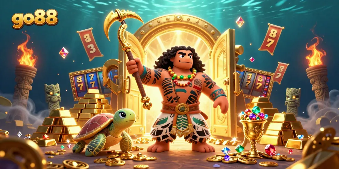 Engage with go88's vibrant gambling world, featuring exciting slot reels and thrilling casino elements.