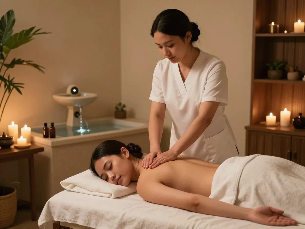 Experience a professional 강남스웨디시 massage in a serene spa setting, showcasing relaxation and rejuvenation.