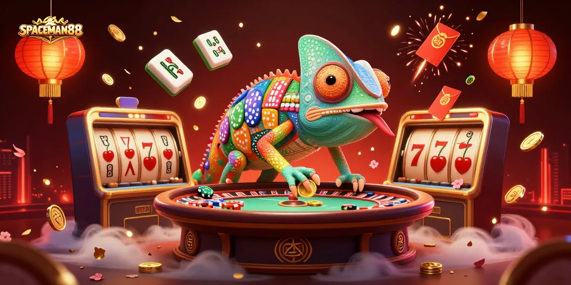 Engage with SPACEMAN88 as the chameleon casino owner delights in legendary jackpots and vibrant gameplay.
