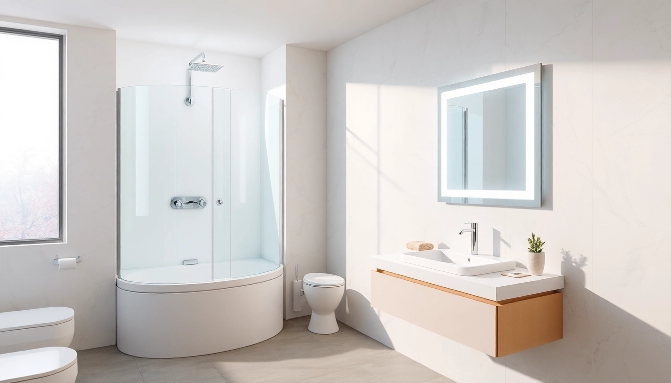 Visitez sirhona France pour des collections de douches modernes et miroirs LED élégants.