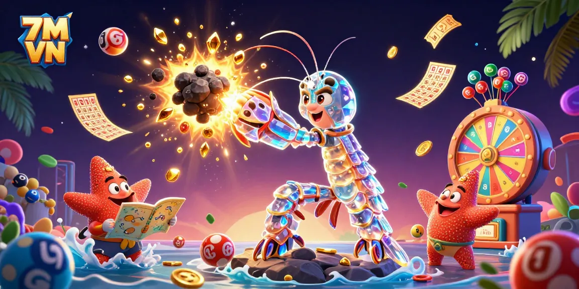 Experience exciting gameplay with 7M VN as cartoon characters and dynamic lottery elements burst with energy.