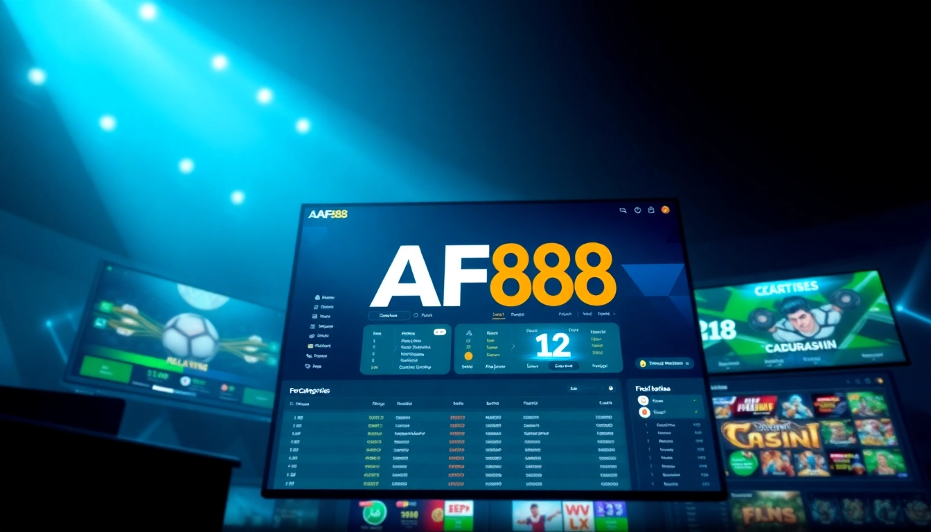 Experience AF88's user-friendly online betting platform with modern design and vibrant features.