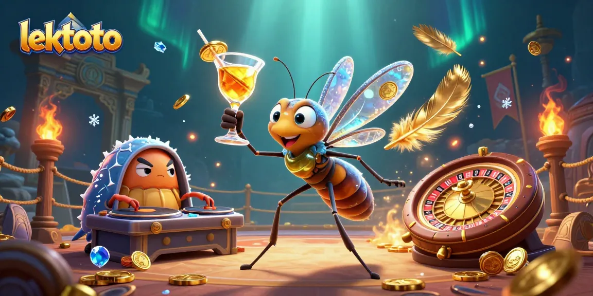 Engage with lektoto for exciting gaming featuring a lively casino mascot and dynamic roulette action.