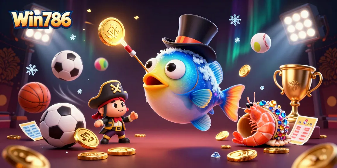 Win786 captures excitement with colorful 3D characters and dynamic sports elements