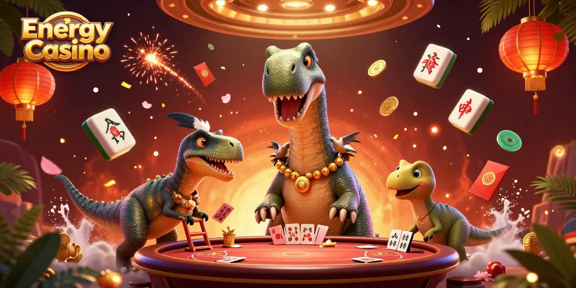 Az Energy Casino szórakoztató illusztrációja a kaszinó játékok élményével.