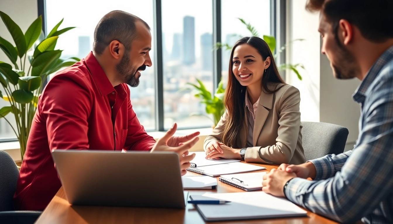 Engage with a business coach California in a professional office setting fostering collaboration.