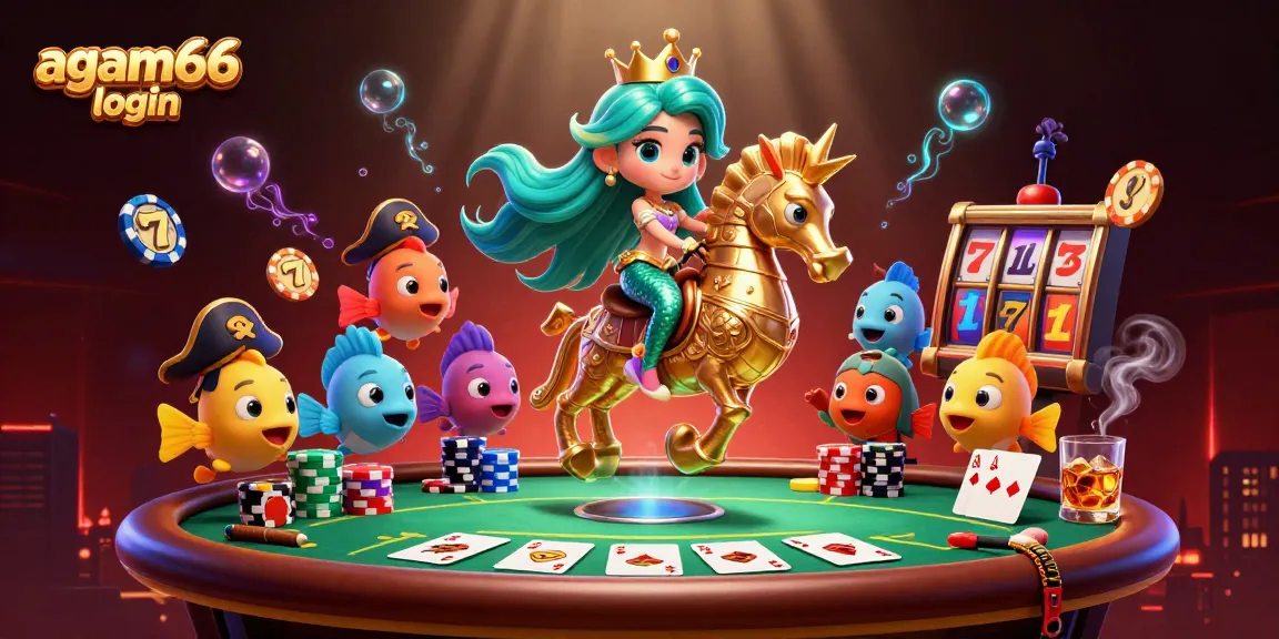 Engage with the exciting world of gambling with the agam66 login, featuring vibrant characters and dynamic casino elements.
