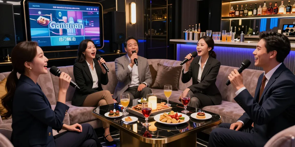 강남쩜오에서 전문적인 미팅과 즐거운 노래를 함께하는 고급스러운 공간