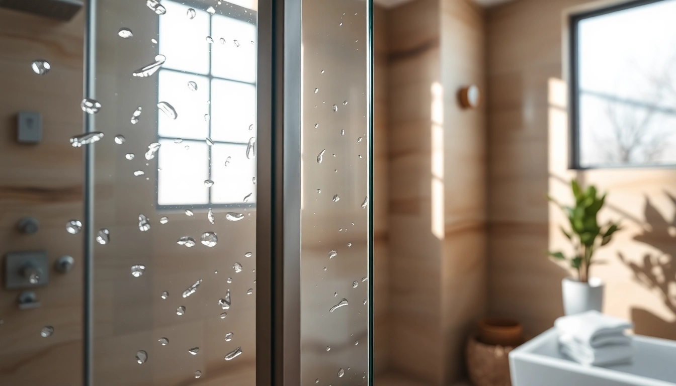Showcase of sunney shower doors in a modern bathroom with elegant design.