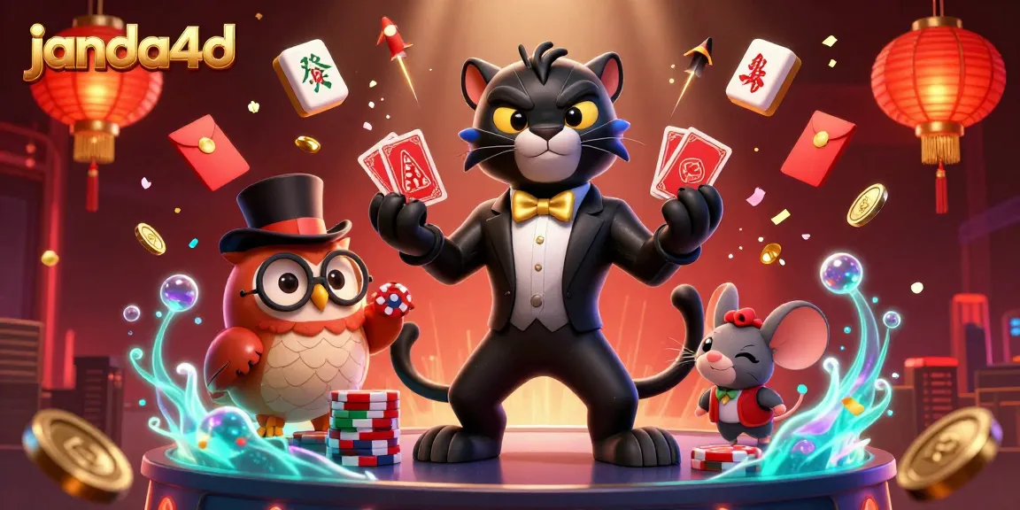 Permainan menarik di janda4d dengan panther elegan, burung hantu, dan tikus beruntung.