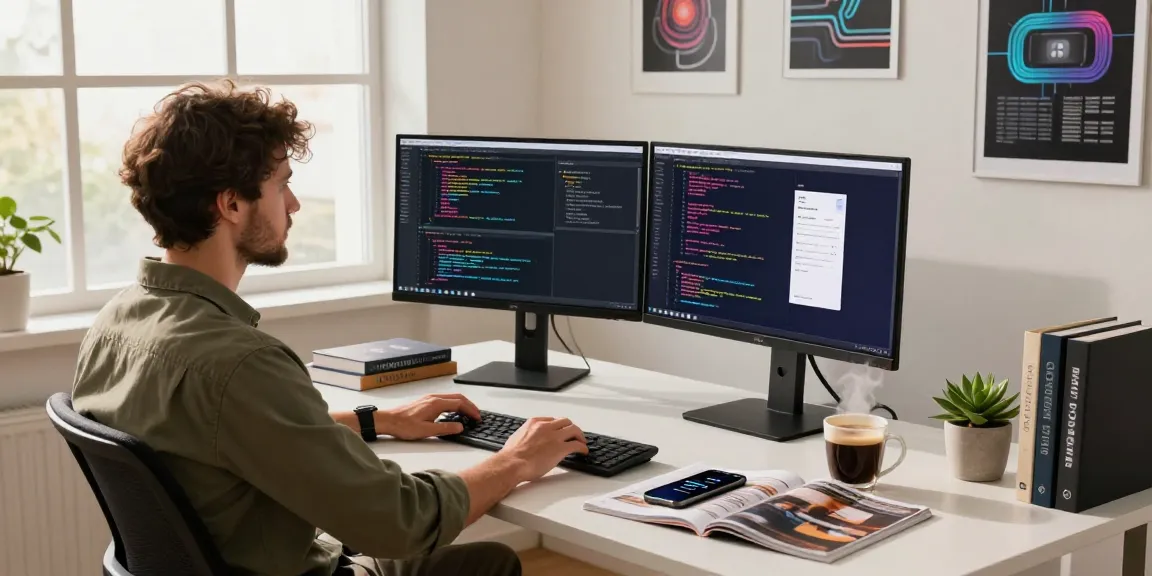 Developer workspace highlighting key tools for 纸飞机中文版官网 coding.