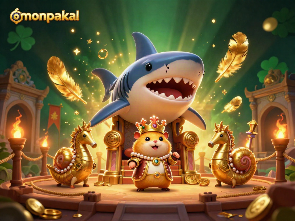 Experience omonpakal's thrilling wins with a vibrant casino-themed digital illustration.