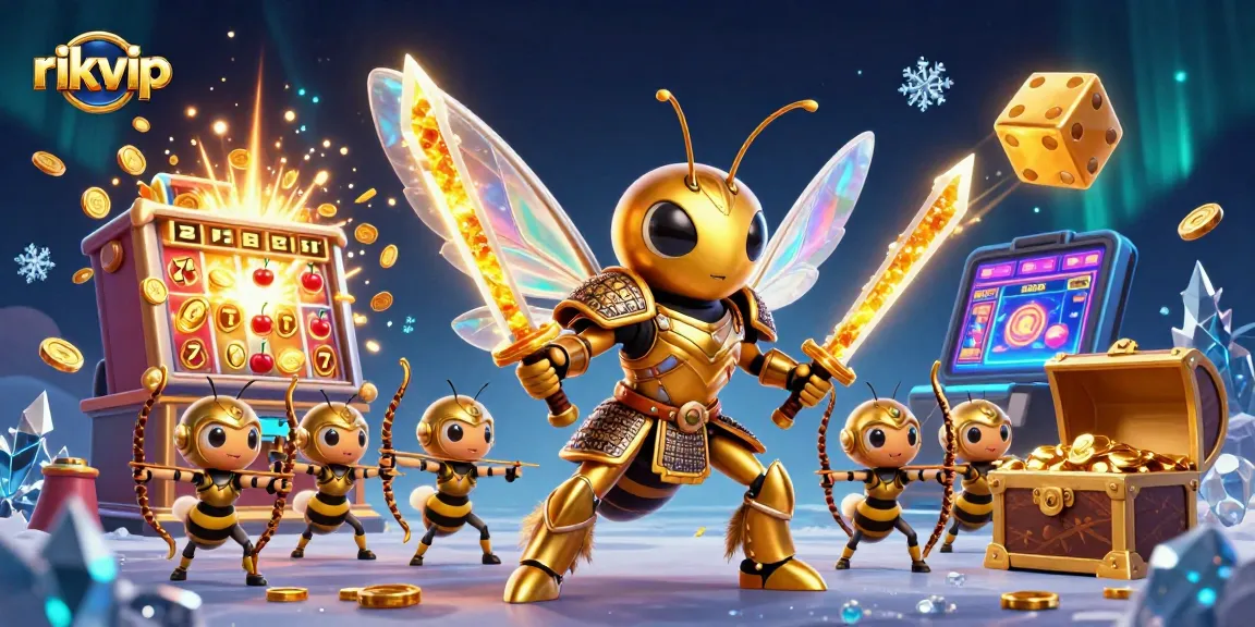 Engage in excitement with rikvip's vibrant 3D casino illustration packed with action and winning opportunities.