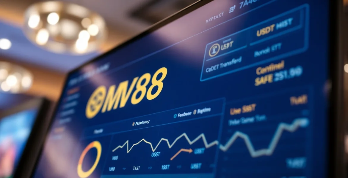 MV88 interface for secure USDT transactions in online gambling