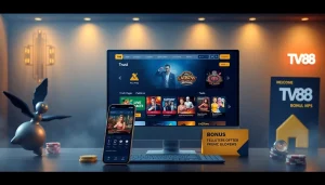 TV88 online gambling platform interface showcasing diverse games and offers.