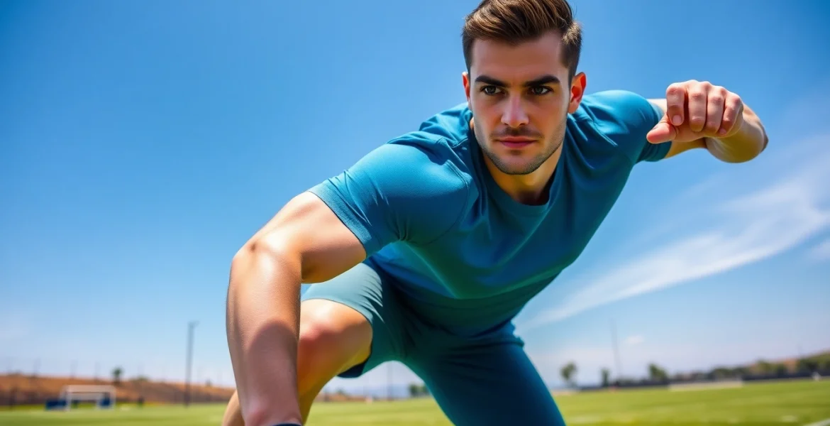 View of an athlete demonstrating strength in action featuring 888 new energy levels.