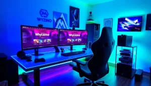 Engage with the exciting gaming interface of https://whycazino.com in a vibrant setup.