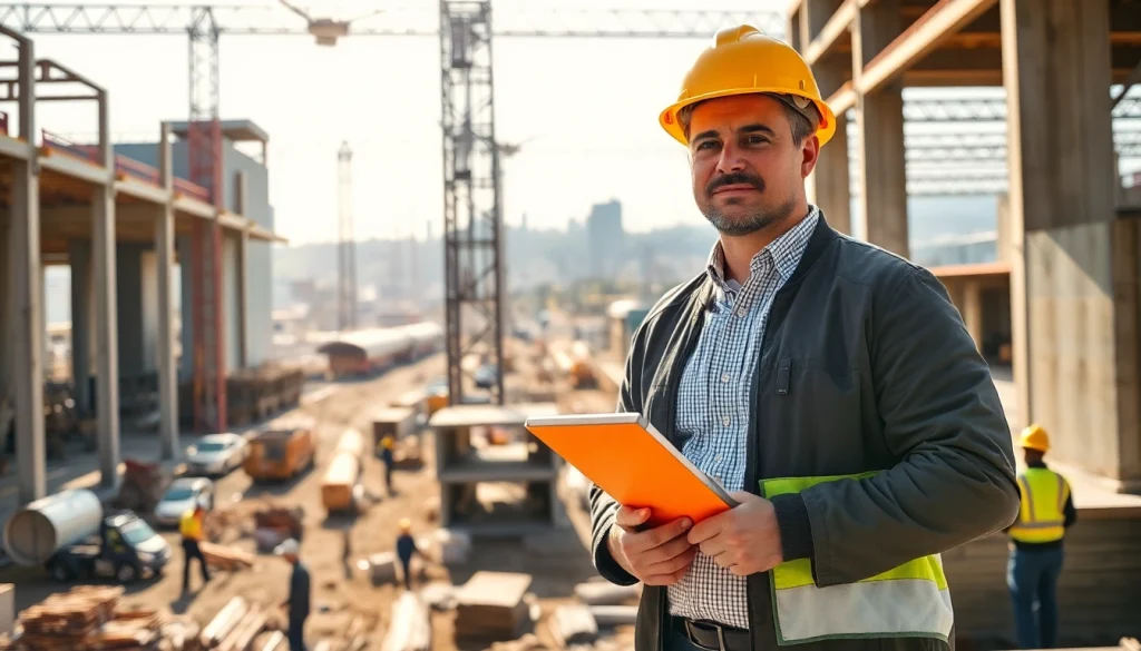 New Jersey Construction Manager supervising a construction site with professionalism and expertise.