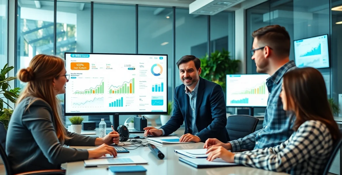 Engaged marketing professionals collaborating effectively at af88.com.