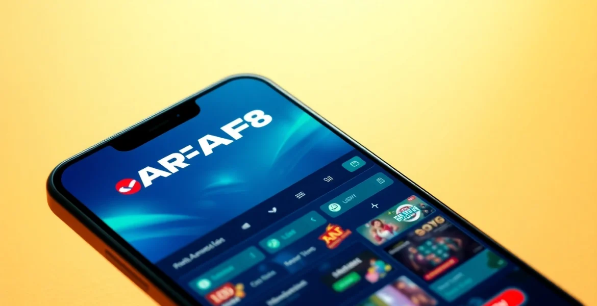 Online betting experience with AF88, showcasing vibrant game options and a user-friendly interface.
